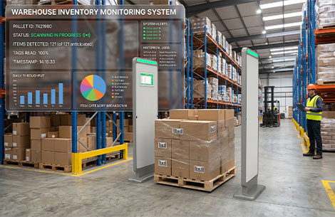 RFID system improving warehouse supply chain visibility and inventory accuracy