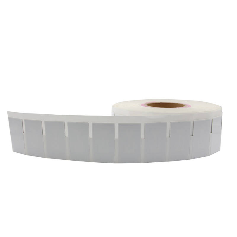 Front view of GZY-R6535 printable asset tracking tags