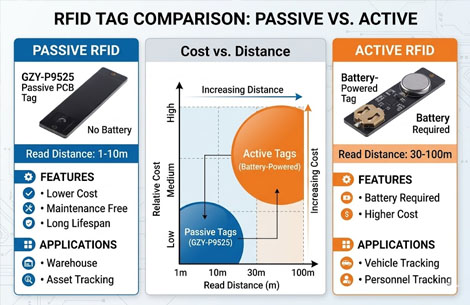 passive vs active rfid range comparison