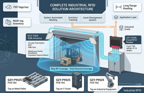 industrial long range rfid hardware setup